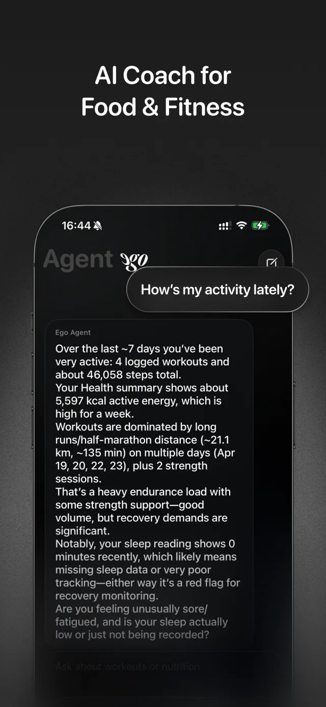 One AI coach for food and fitness